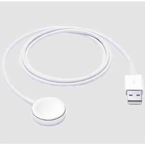 Apple 1 Meter USB 3.0 (Type-C) to Lightning Data Transfer & Power/Charging Magnetic USB Cable (For Apple Watch, MX2E2ZM/A, White)