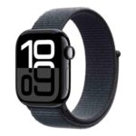 Apple Watch Series 10 GPS 42mm Jet Black Aluminium Case with Ink Sport Loop- Free Size