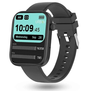 URBAN Nexus M Smart Bluetooth Calling Smart Watch with Massive 2.0" Super HD Display, One-Connect Realtek Chipset, (Midnight Black)