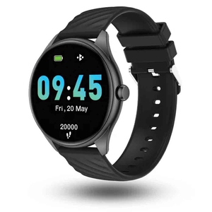 URBAN Revolt 2 BT Calling IP67 Rated Water Resistant AI Voice Assistant Smartwatch (Black)