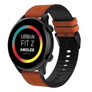 Urban Fit Z 1.38" Always On AMOLED Ultra-HD Round Dial Display Smart Watch Waterproof (Black)