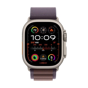 Apple Watch Ultra 2 GPS + Cellular, 49 mm Titanium Case with Indigo Alpine Loop - Medium