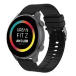 Urban Fit Z 1.38" Always On AMOLED Ultra-HD Round Dial Display Smart Watch(silver,Black)